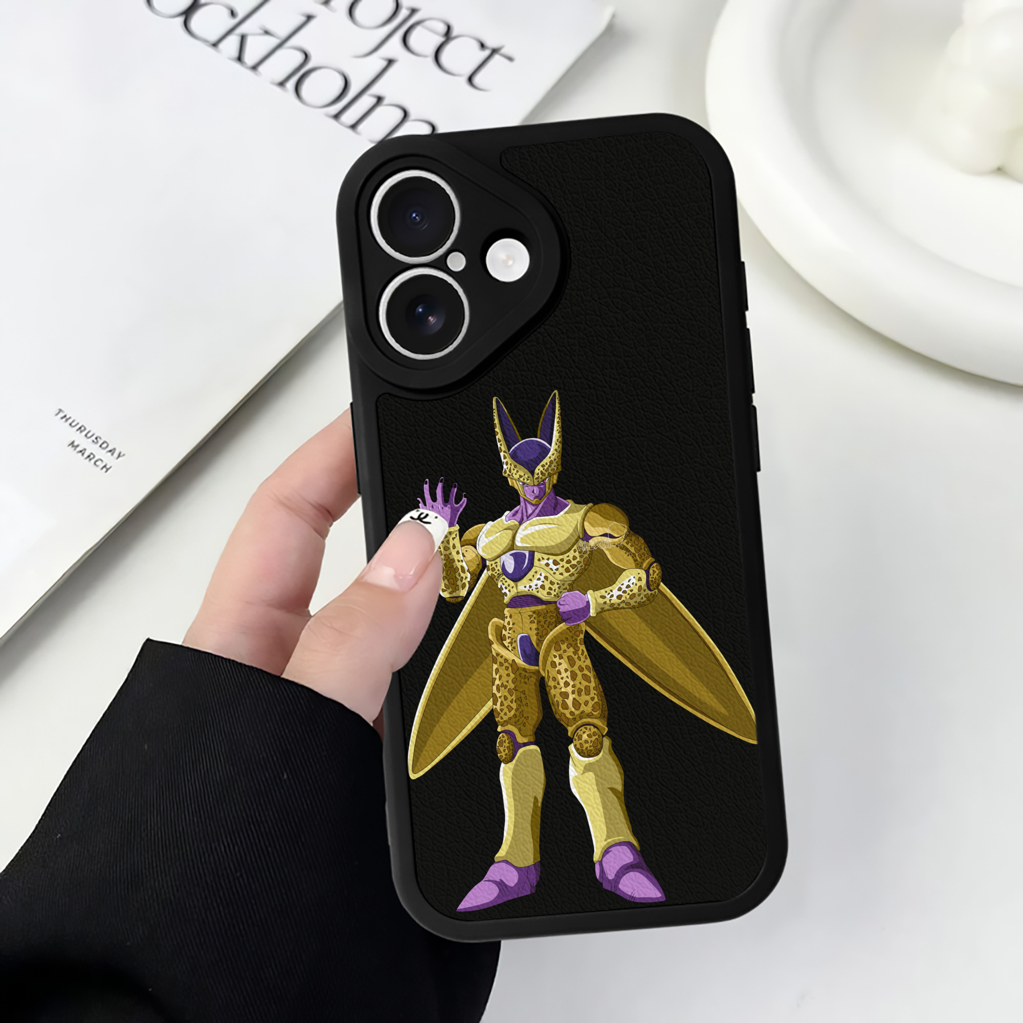 （画像用） ドラゴンボール セル DRAGON BALL Cell 【iPhone 16シリーズ対応】シリコンスマホケース（レザー調） 材質：シリコン